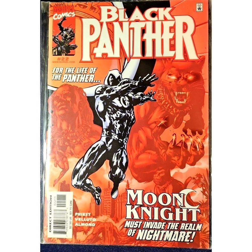 Vtng Marvel Comic book Black Panther #22 (2nd Series) 09/00